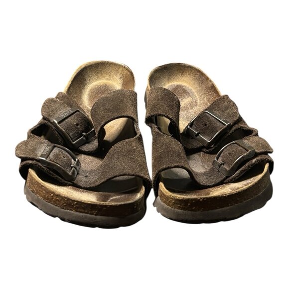 Birkenstock Betula Arizona Soft Footbed Brown Mocha Suede Sandals Women’s Size 7 - Picture 5 of 12